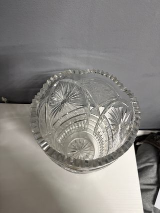 Vaso cristallo molato pesante