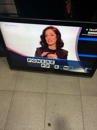 Televisión Panasonic Negra y Multicolor