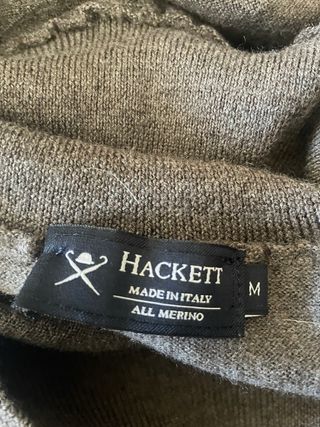 Jersey lana cuello alto gris talla M