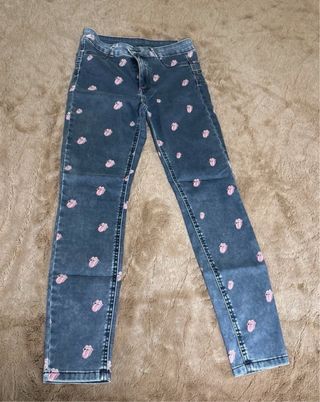 Pantalón pitillo Calzedonia estampado