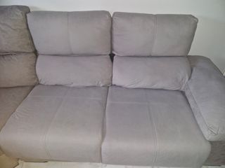 Sofá rinconera gris