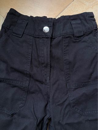 Pantalón cargo negro Bershka