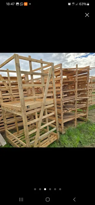 Recogo palés rotos grandes y limpió locales