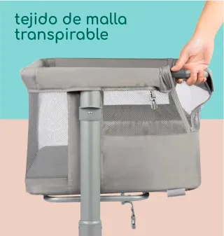 Cuna de colecho Bebeconfort gris