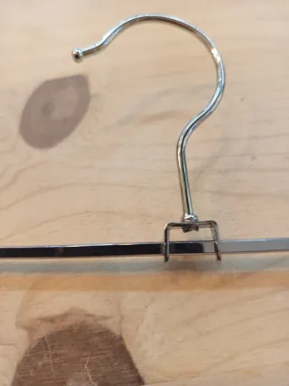 Lote 10 Perchas Metálicas para Pantalón