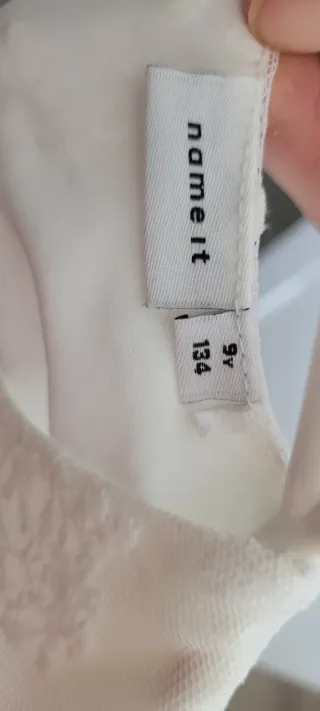 Vestido blanco niña encaje