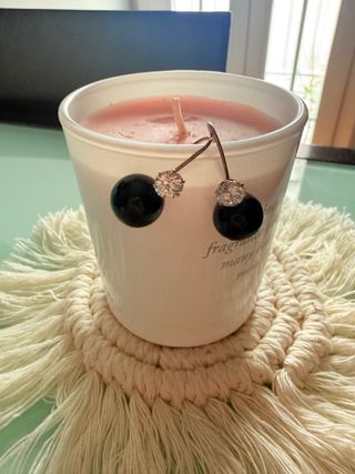 Pendientes borlas con abalorios