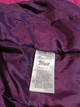 Chaqueta de nieve Crivit rosa