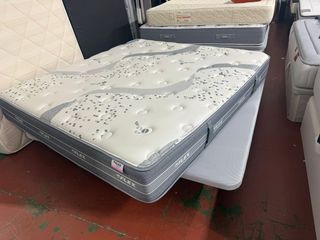 Colchón Flex Nube 180x190 + Base Tapizada
