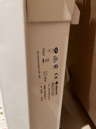 Emisor Térmico Atlantic Blanco