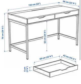 2 Scrivanie e Cassettiera Alex Ikea