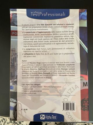 Manuale/Test preparazione concorso vigile urbano