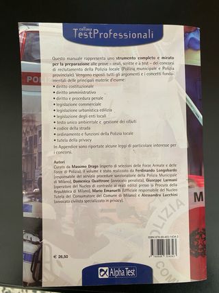 Manuale/Test preparazione concorso vigile urbano