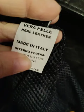 Giacca vera pelle con borchie