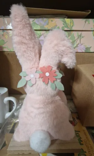 Coniglietto Pasquale Rosa Peluche