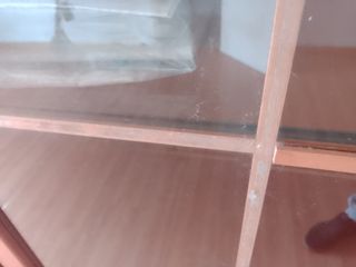 Mueble Vitrina Salón y Estantería Madera