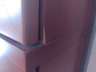 Mueble Vitrina Salón y Estantería Madera