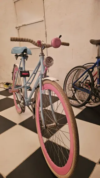 Bicicleta para mujer Azul y Rosa