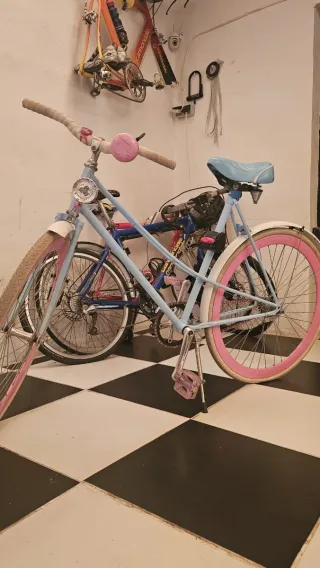 Bicicleta para mujer Azul y Rosa