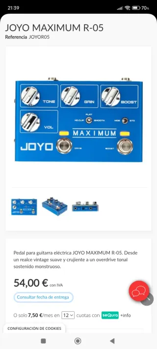 Joyo Maximum Overdrive + Booster