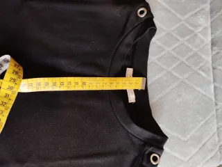 Vestido negro punto largo mujer