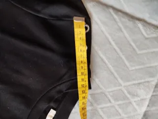 Vestido negro punto largo mujer