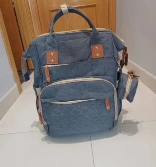 Mochila de bebé gris