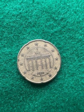 Moneda 20 céntimos Alemania 2002 D