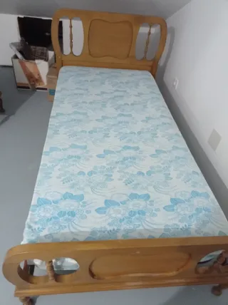 Juego de 2 camas gemelas de madera