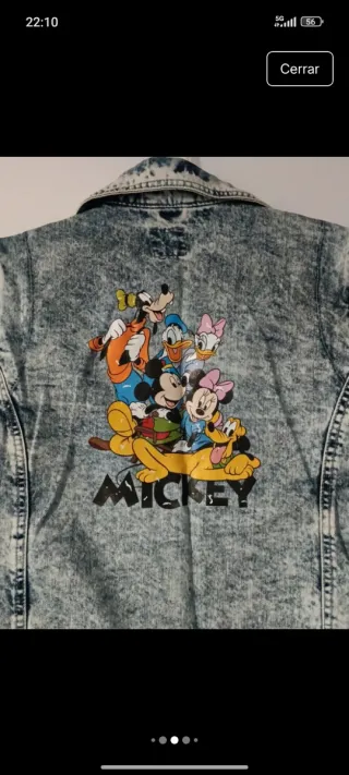 Cazadora Vaquera Desgastada