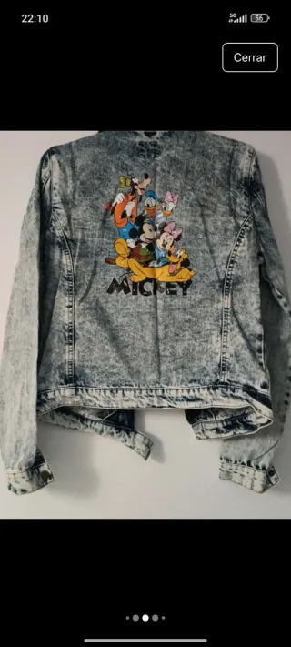 Cazadora Vaquera Desgastada