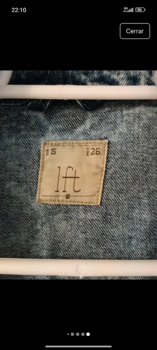 Cazadora Vaquera Desgastada