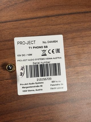 Giradischi Pro-Ject T1 SB /Marrone piatto in vetro