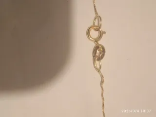 Cadena Oro18k Nueva,con colgante precolombino oro