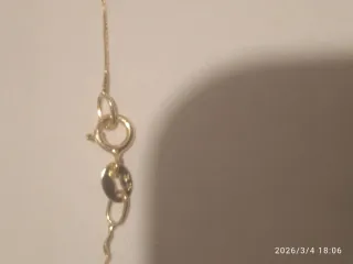 Cadena Oro18k Nueva,con colgante precolombino oro