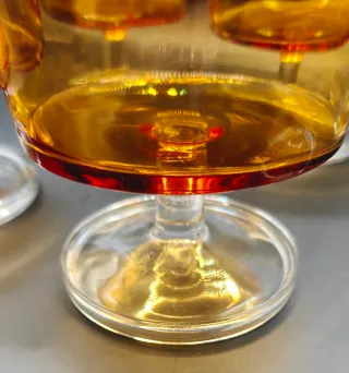 Set 6 Copas Champán/Postre Ambar