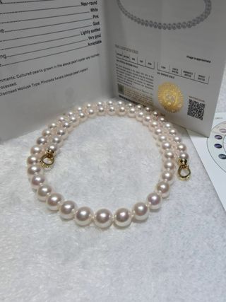 Pulsera Perlas Akoya AA+ Certificado GIA