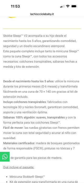 Mini Cuna Stokke Sleepi