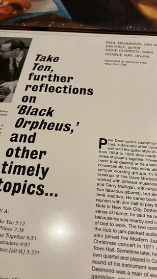 Vinilos Jazz 180g George Benson & Paul Desmond