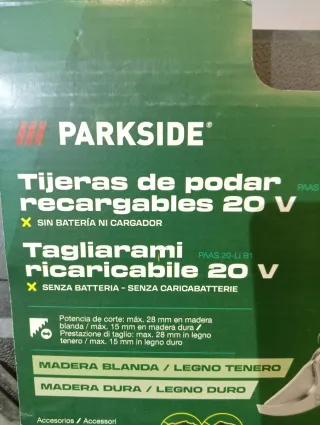 Tijeras de podar Parkside X20VTEAM