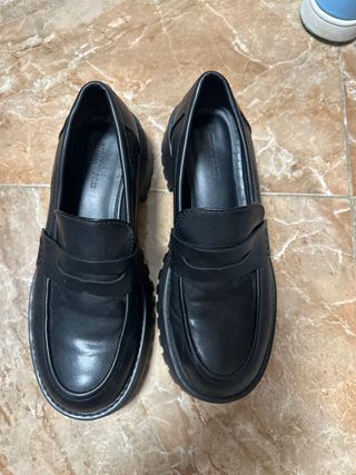 Mocasines Stradivarius Negros