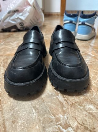 Mocasines Stradivarius Negros