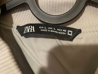 Bomber Zara Gris Talla L