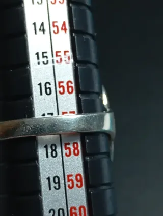 Anillo Plata Ley Mandala con granate