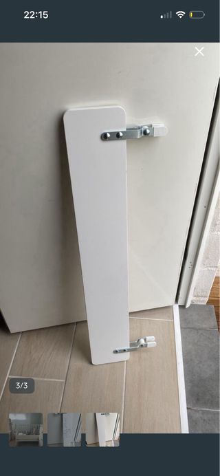 Barrera de seguridad blanca