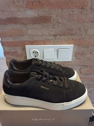 Zapatillas GANT hombre negras ante
