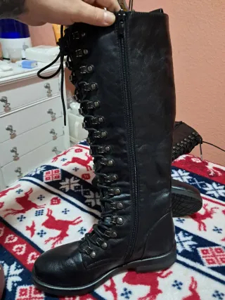 Botas piel negras talla 36