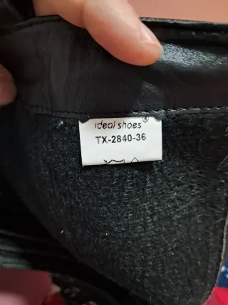 Botas piel negras talla 36