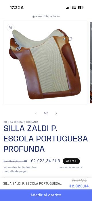 Silla Zaldi Portuguesa Profunda.