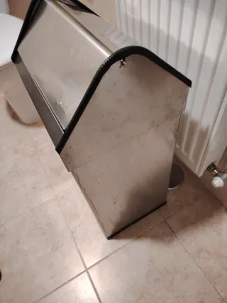 Cubo basura Jofel metal plateado